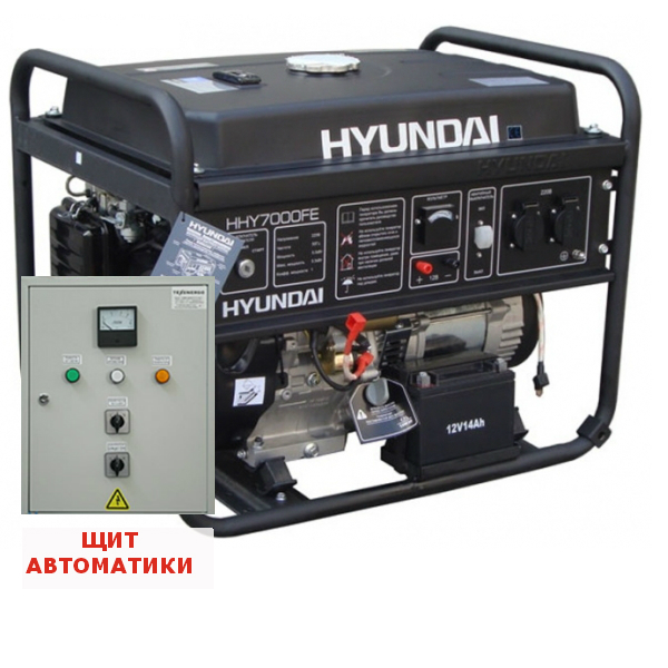 Бензиновый генератор HYUNDAI HY 3100SE плюс щит ATS ( автозапуск генератора )